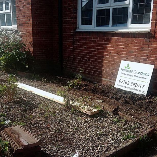 Narrow front garden paths and steps to the property create accessibility challenges for the residents.